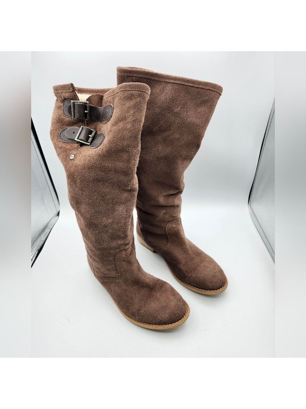 Emu Brown Suede Knee-High Boots Sz 8/39